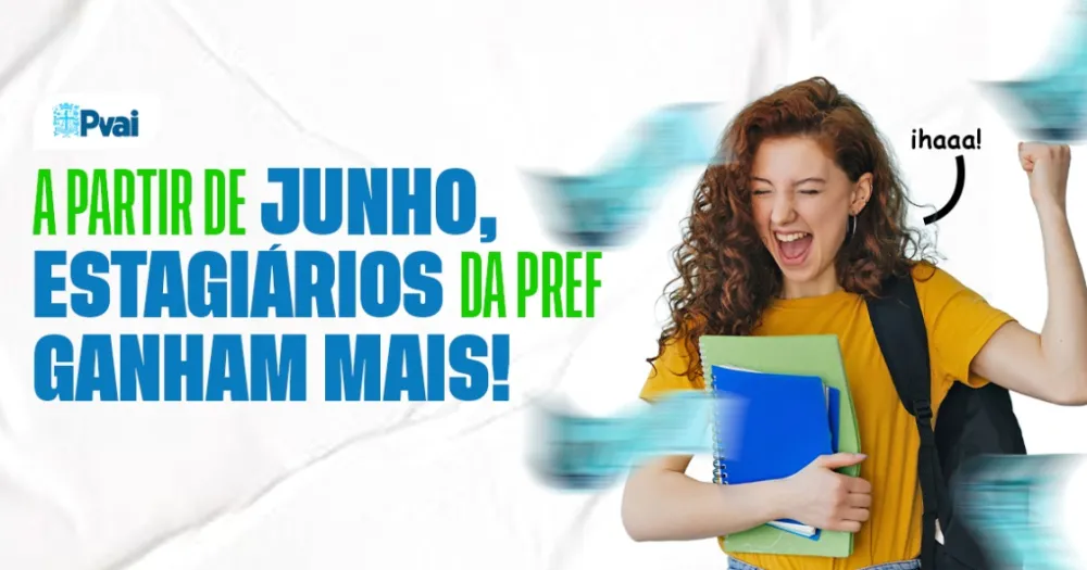 Prefeitura reajusta valor das bolsas-auxílio de estagiários como forma de valorização dos estudantes