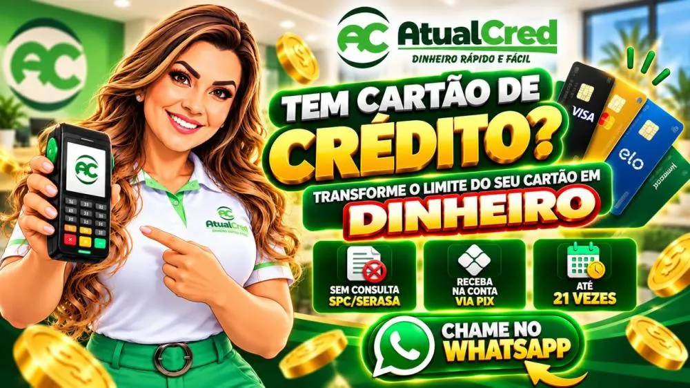 Transforme seu limite em dinheiro na conta via Pix!