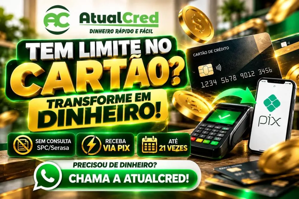 Tem limite no cartão? Transforme em PIX!