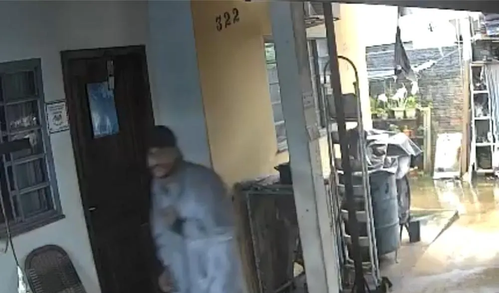 Câmera flagra invasão de residência no Jardim São Jorge, em Paranavaí