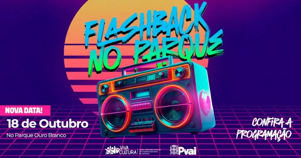 Flashback no Parque é remarcado para 18 de outubro em Paranavaí