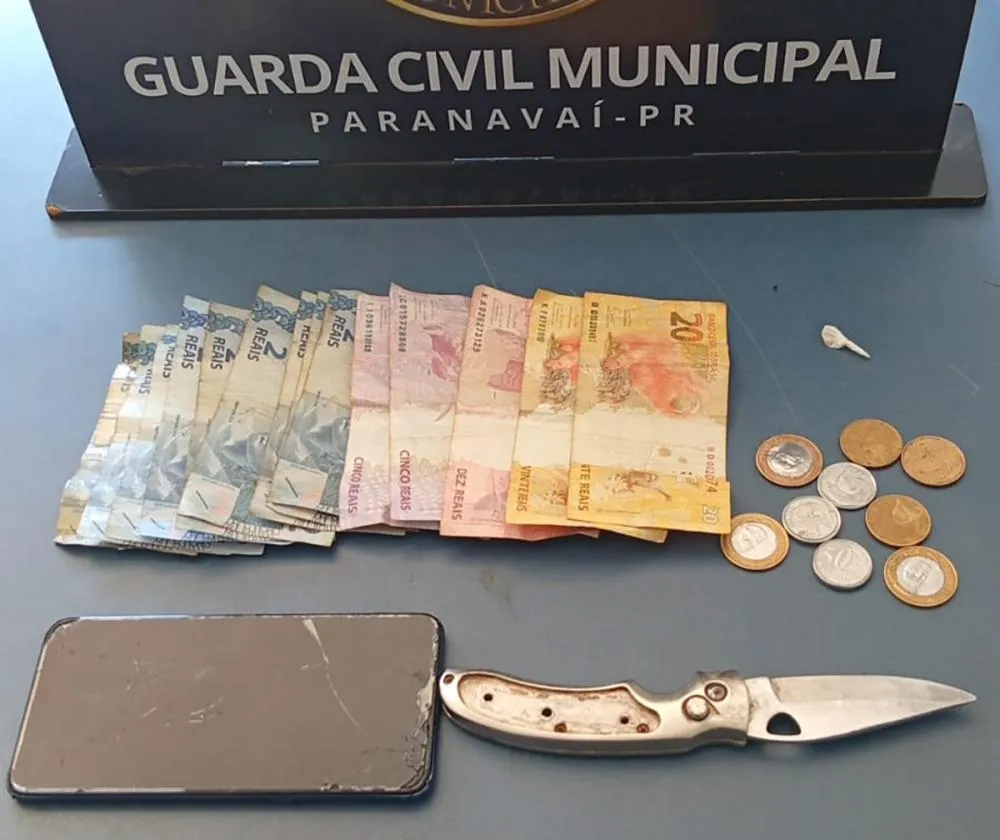 Guarda Municipal de Paranavaí fecha ponto de tráfico na Vila Alta e conduz três suspeitos à delegacia