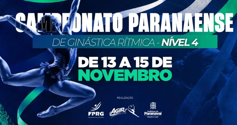 Paranavaí recebe Campeonato Paranaense de Ginástica Rítmica em novembro