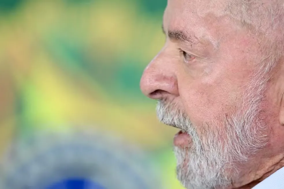 Lula durante entrevista no Palácio no Planalto em 3 de junho de 2025 — Foto: Evaristo Sá/AFP
