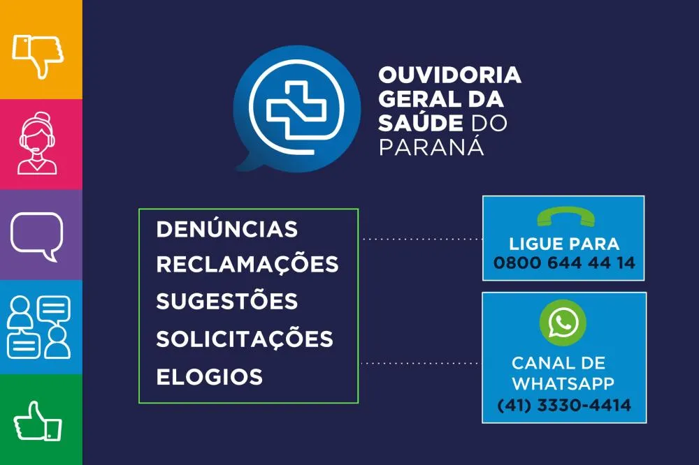 WhatsApp, 0800 e site: Ouvidoria do SUS ajuda a aperfeiçoar atendimentos Foto: SESA-PR