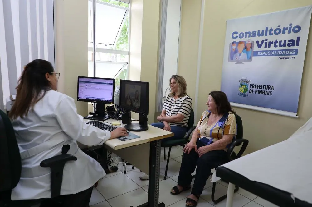 Com Telessaúde, Paraná amplia acesso e agiliza diagnósticos especializados pelo SUS Foto: Secretaria Municipal de Saúde de Pinhais